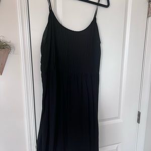 Black spaghetti strap dress